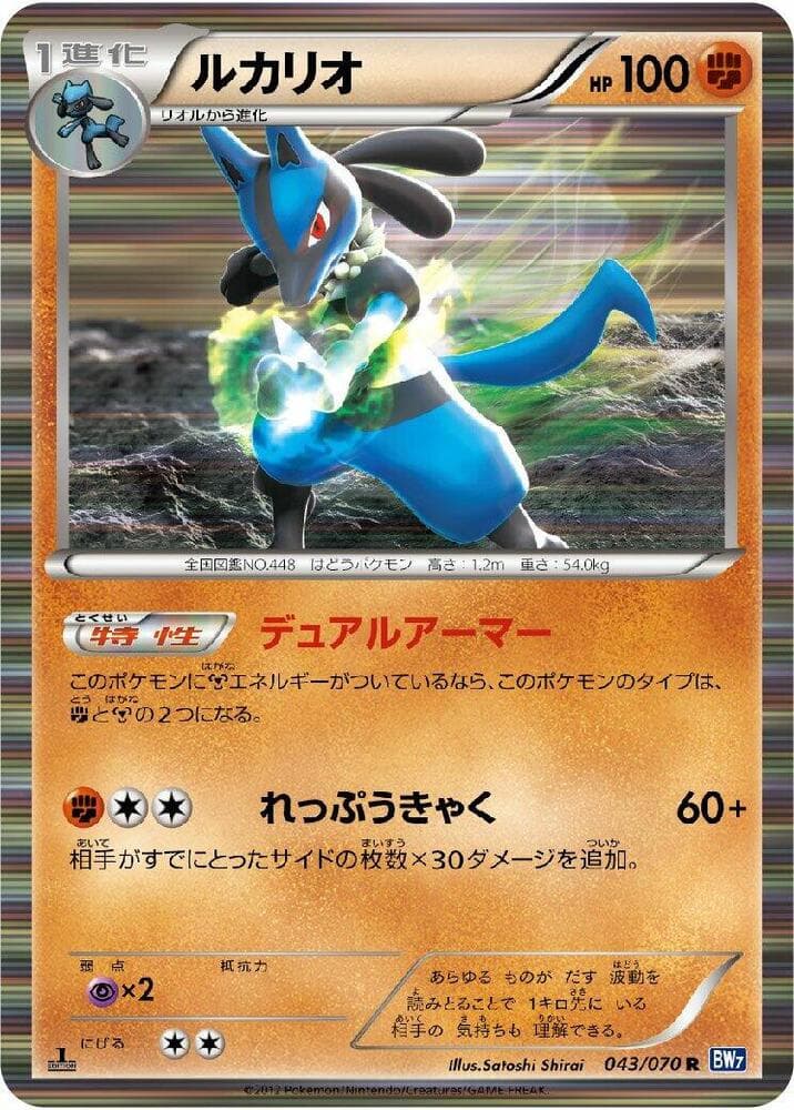 Lucario 1st Edition Holofoil