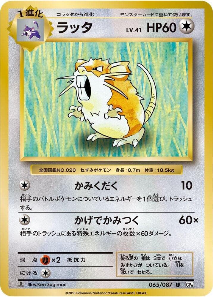 Raticate 1st Edition