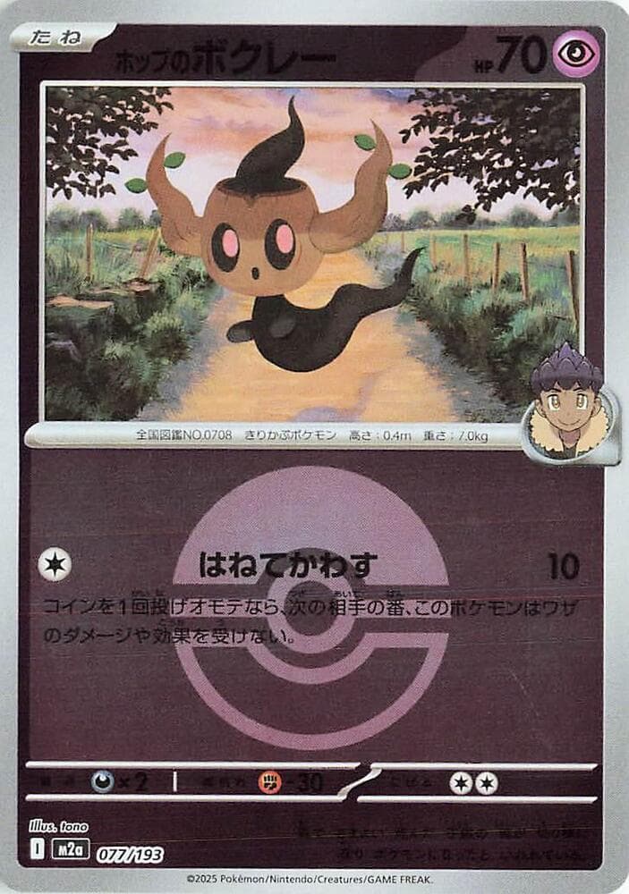 Hops Phantump Poke Ball Pattern Holofoil, catalogue front
