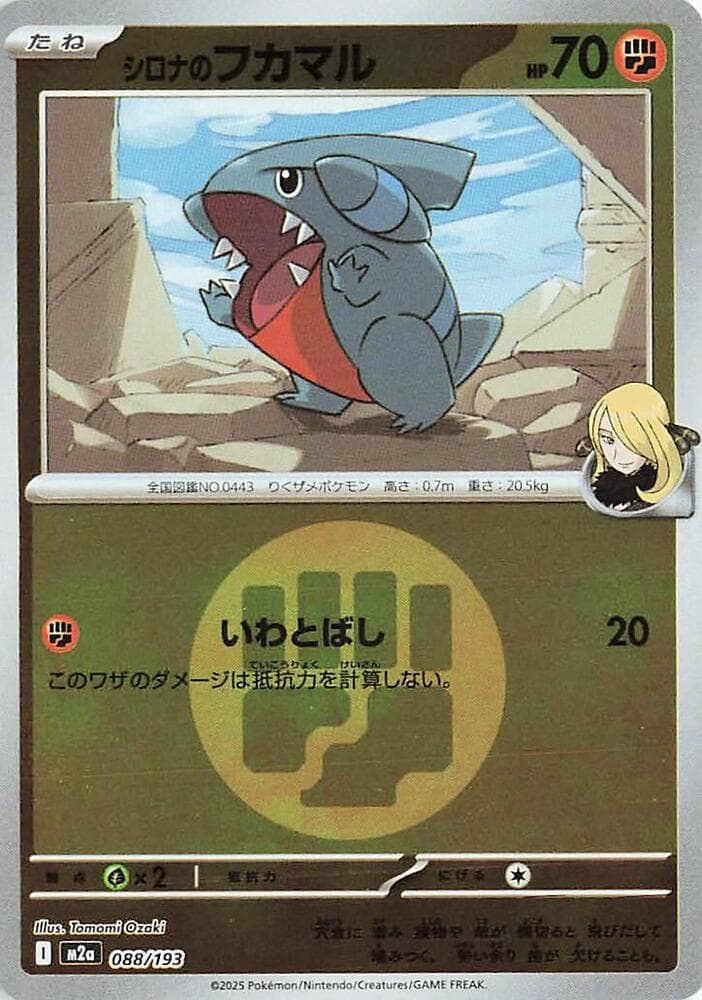Cynthias Gible Poke Ball Pattern Holofoil, catalogue front