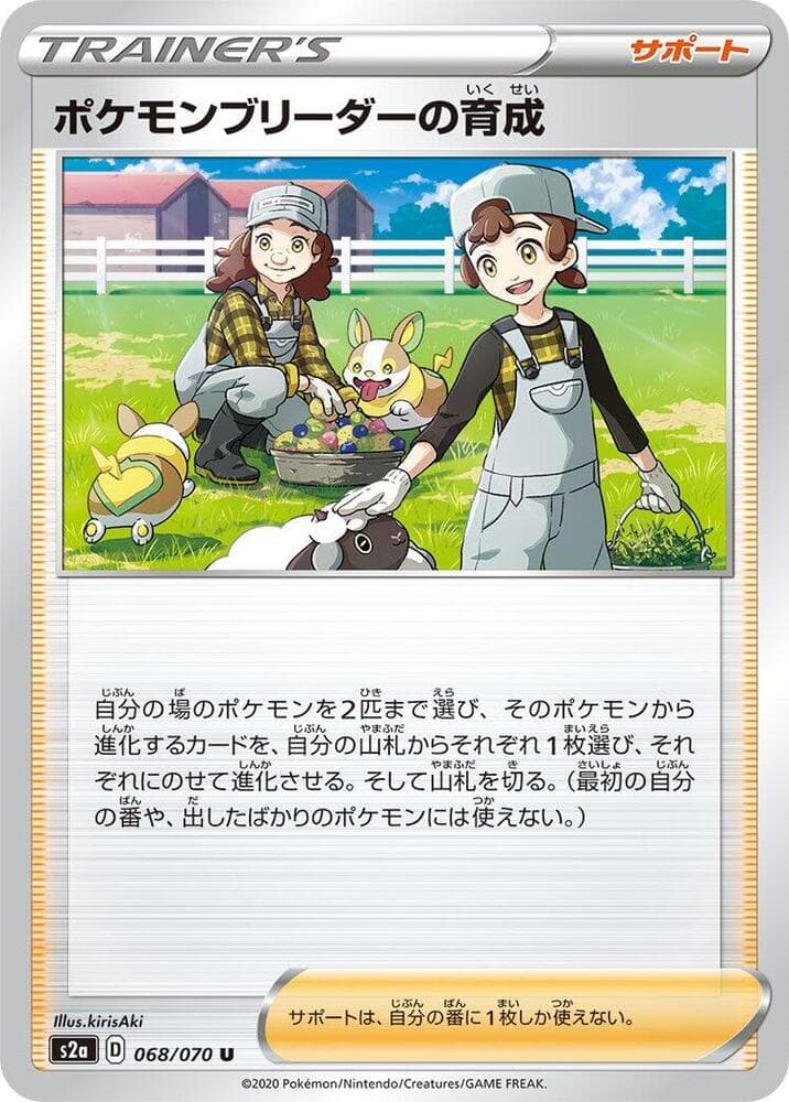 Pokemon Breeder's Training, catalogue front