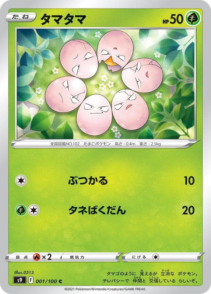 Exeggcute, catalogue front