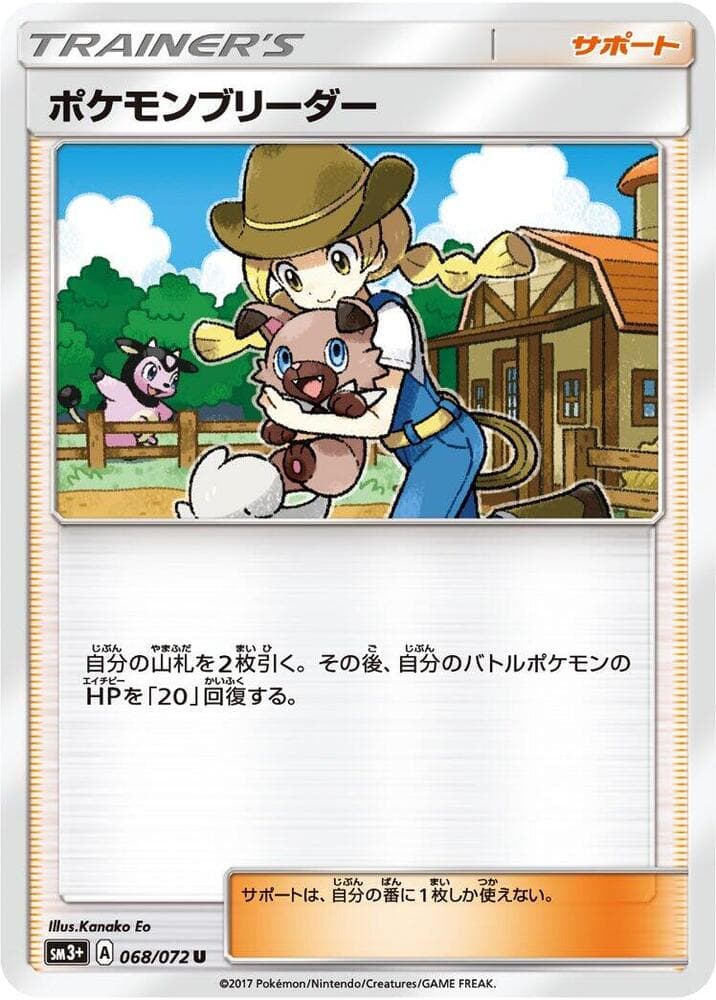 Pokémon Breeder, catalogue front