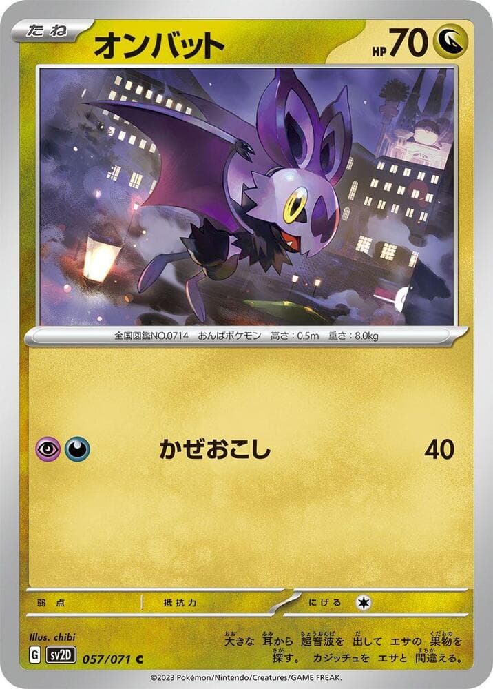 Noibat, catalogue front