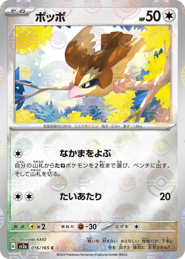 Pidgey Poke Ball Pattern Holofoil