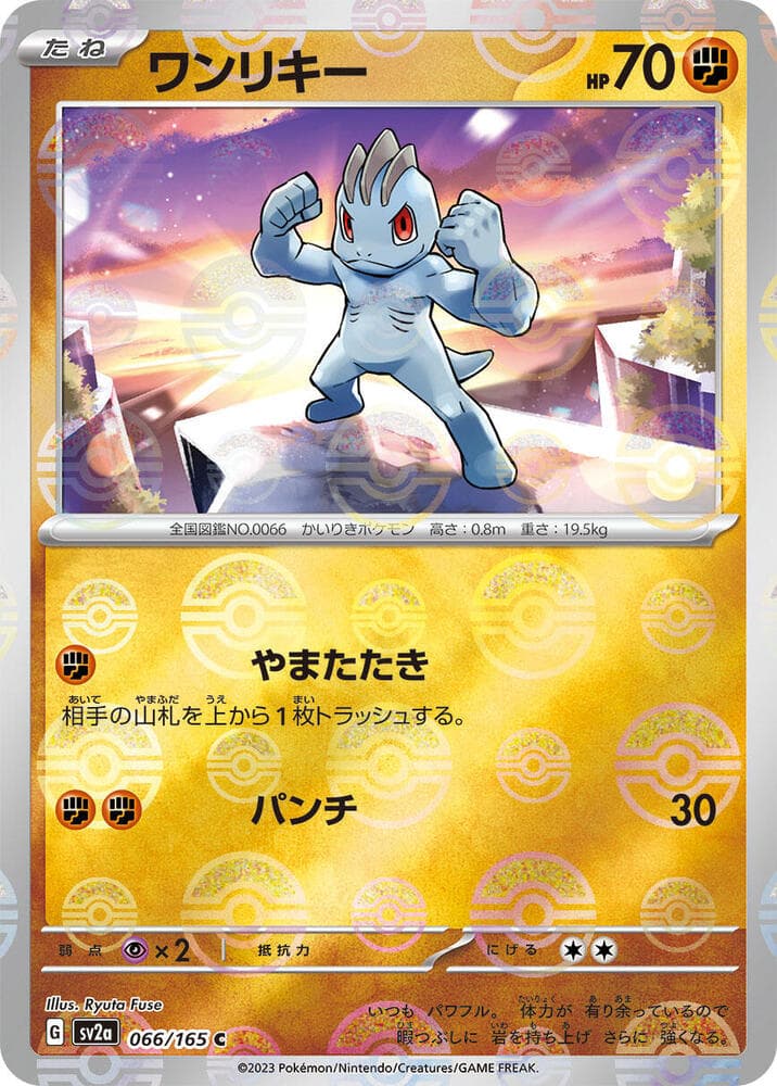 Machop Poke Ball Pattern Holofoil