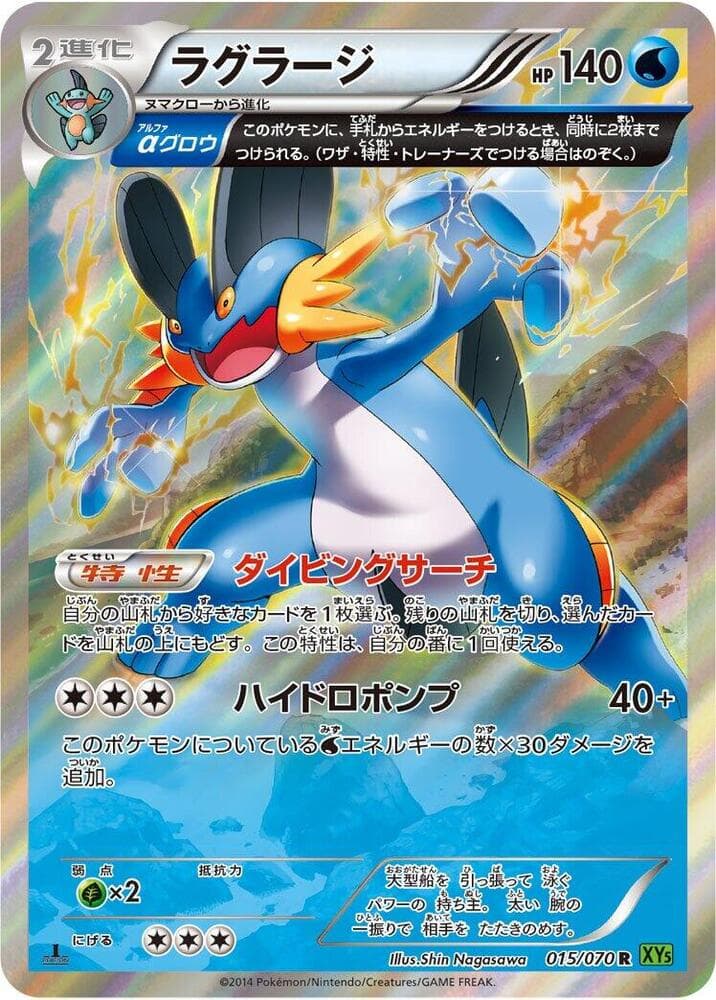 Swampert 1st Edition Holofoil, catalogue front