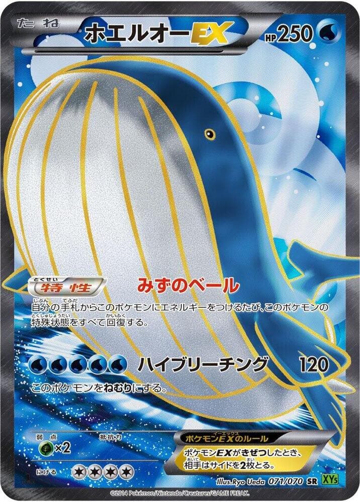 Wailord-EX 1st Edition Holofoil, catalogue front