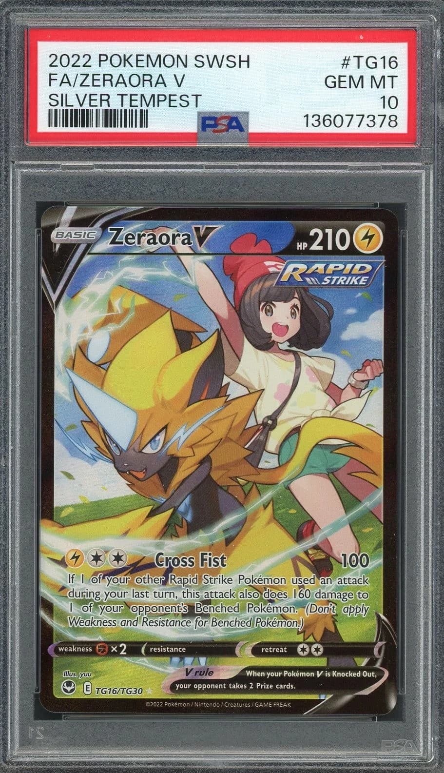 Zeraora V #TG16 (Silver Tempest)