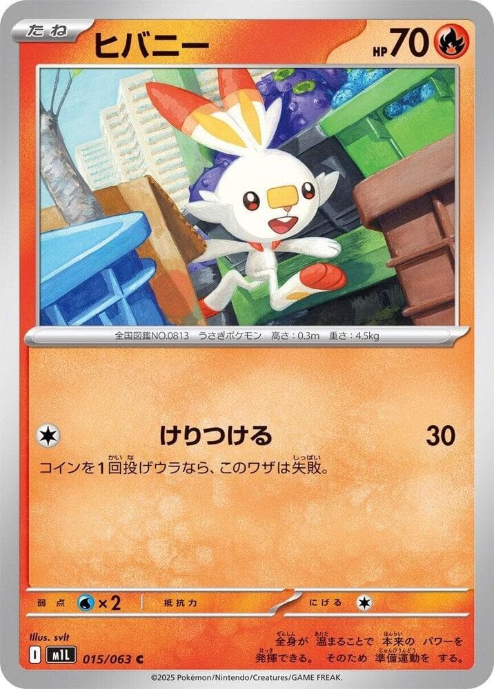 Scorbunny, catalogue front