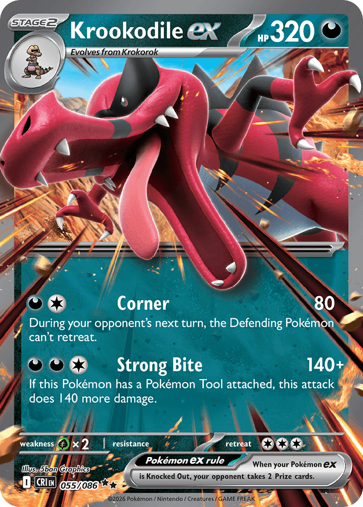 Krookodile ex, catalogue front