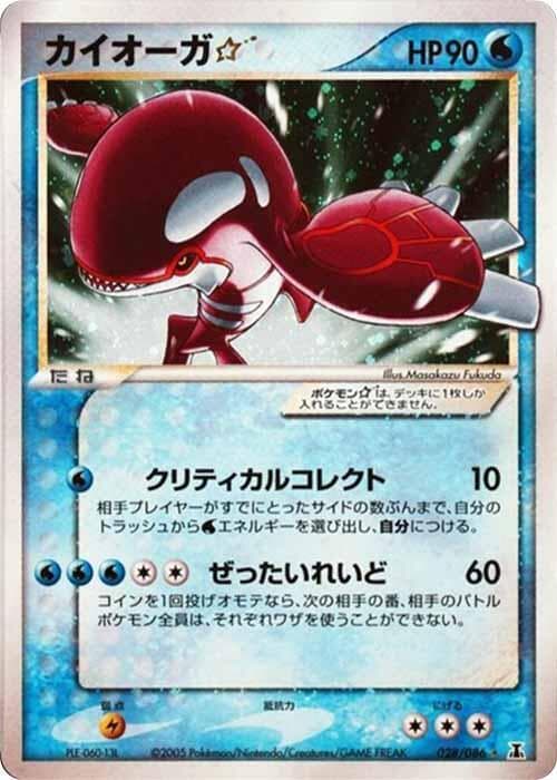 Kyogre Star Unlimited Holofoil