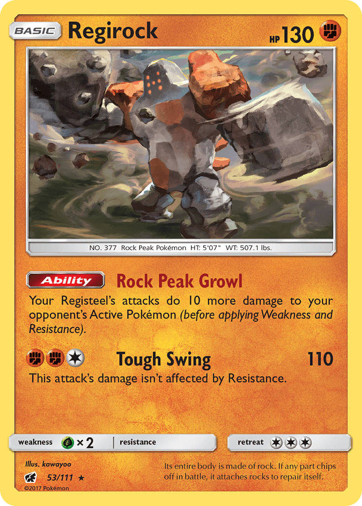 Regirock Cosmos Holo