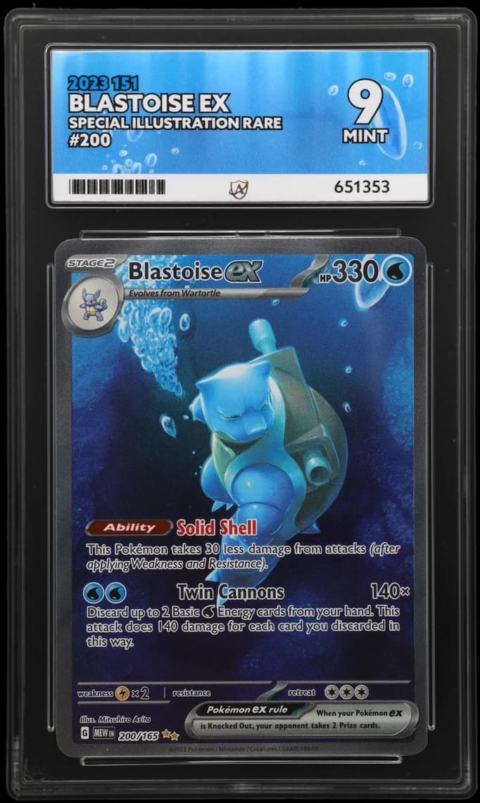 Blastoise ex, ACE 9 slab