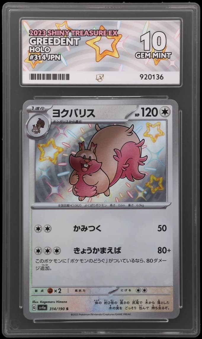 Greedent — Shiny Treasure ex #314