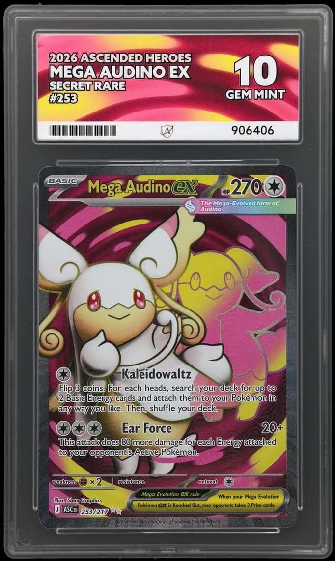 Mega Audino ex, ACE 10 slab