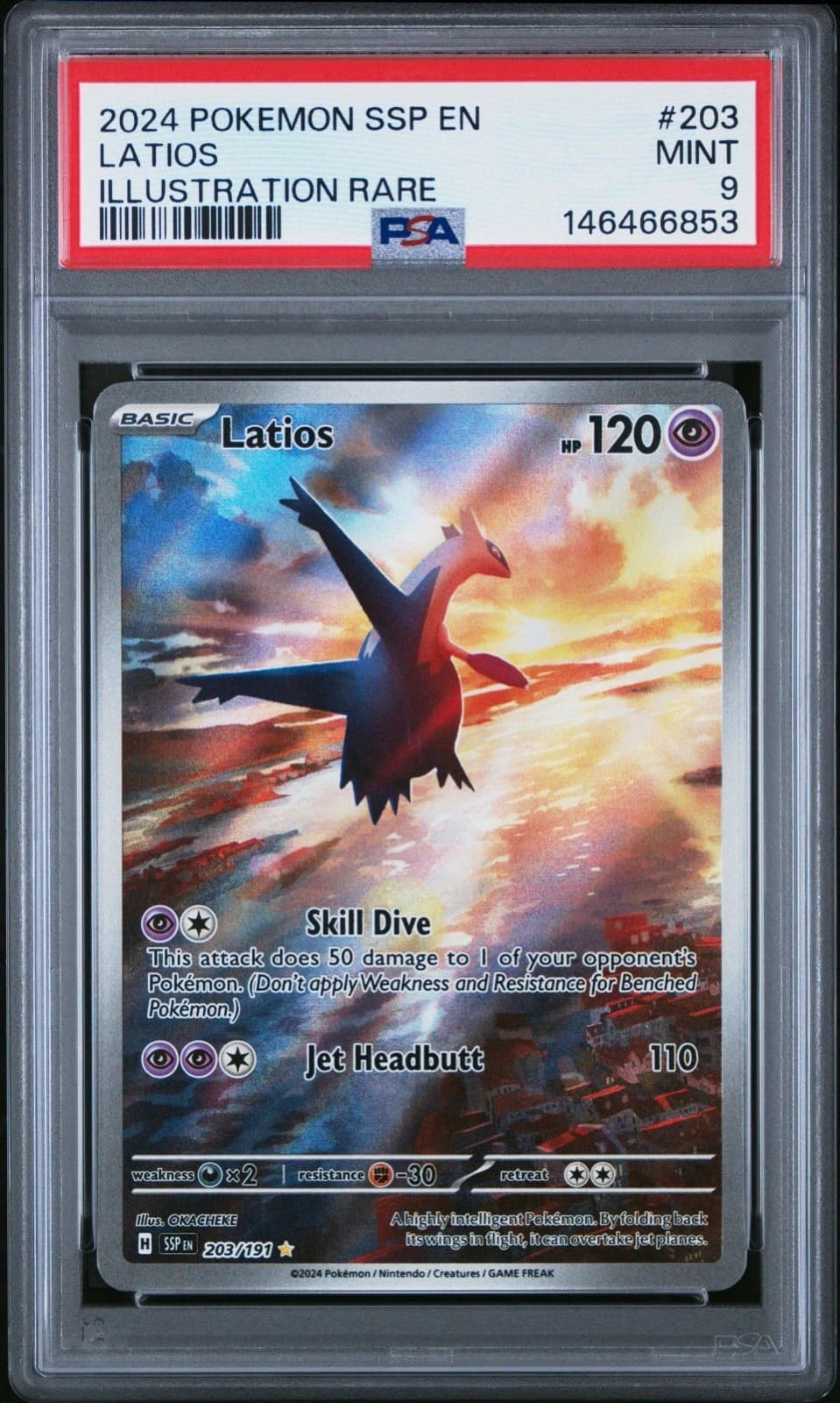 Latios, PSA 9 slab