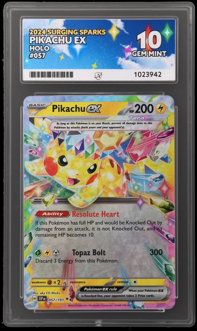 Pikachu ex, ACE 10 slab