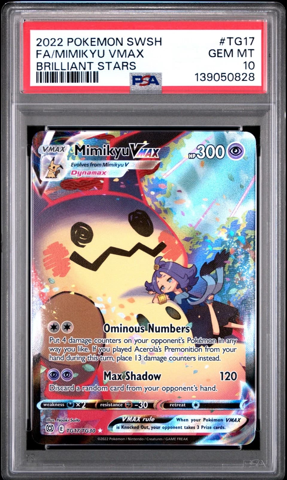 Mimikyu VMAX #TG17 (Brilliant Stars)