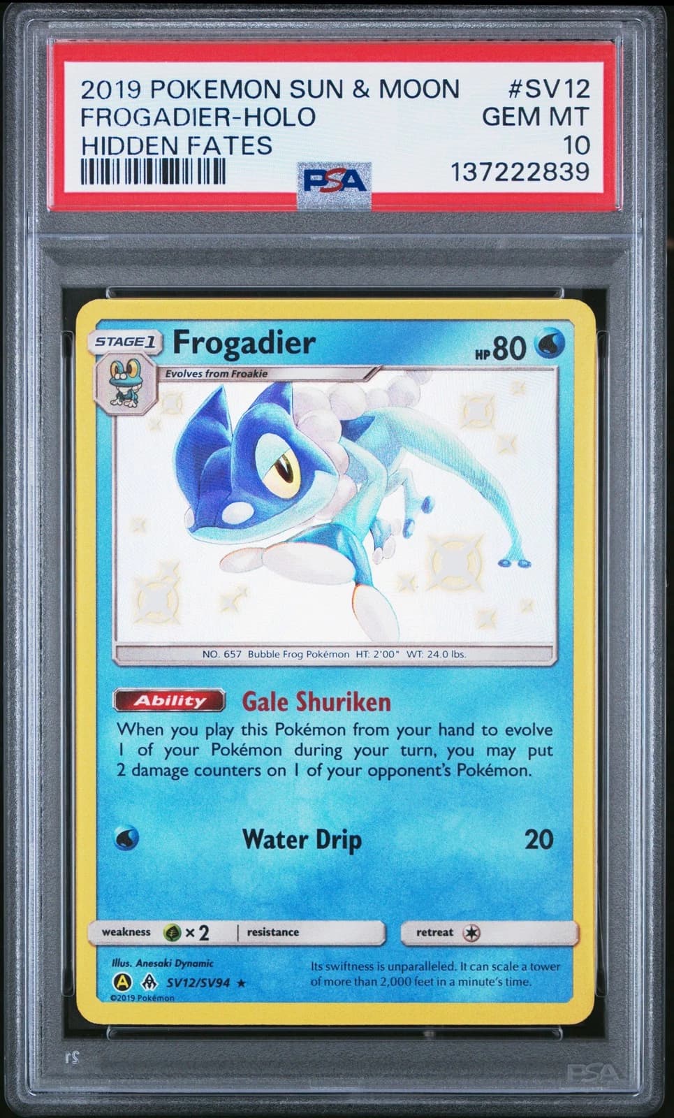 Frogadier Holo #SV12 (Hidden Fates)
