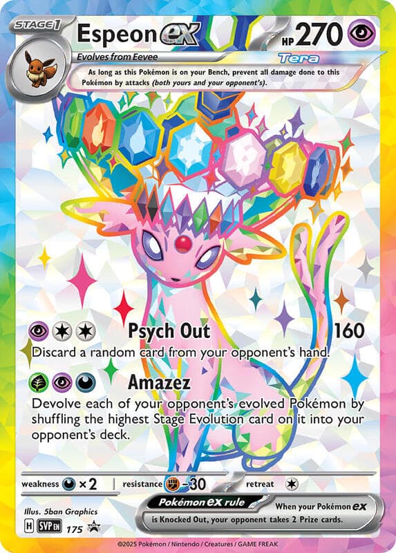 Espeon ex, catalogue front