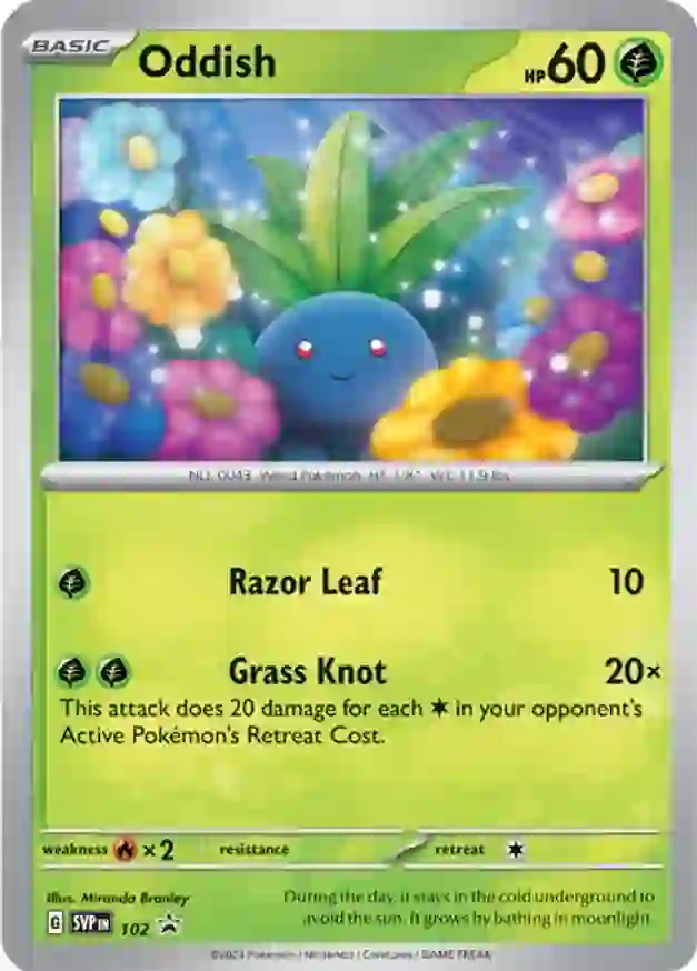 Oddish, catalogue front