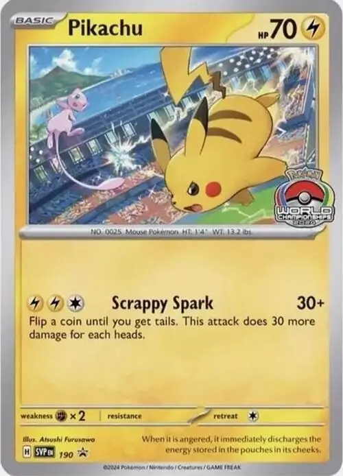 Pikachu, catalogue front