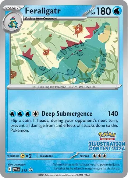 Feraligatr, catalogue front