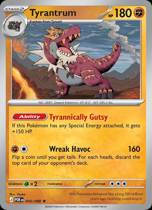 Tyrantrum, catalogue front