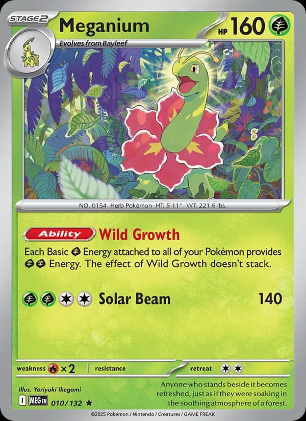Meganium, catalogue front