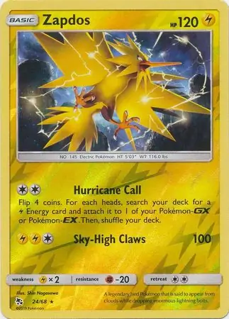 Zapdos, catalogue front