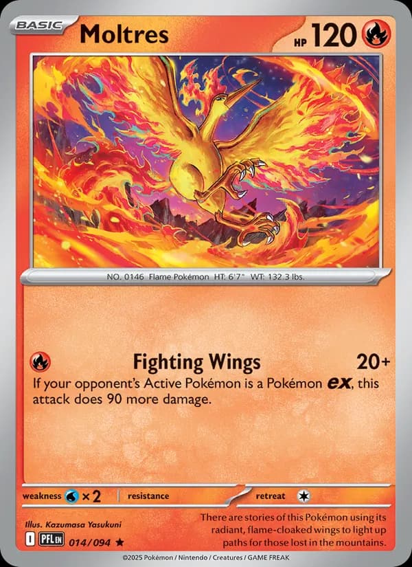Moltres, catalogue front