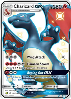 Charizard GX, catalogue front