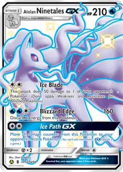 Alolan Ninetales GX, catalogue front