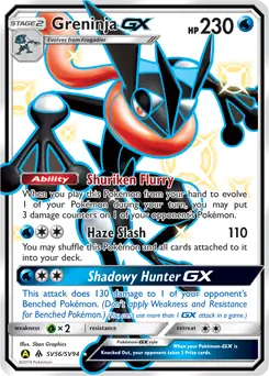 Greninja GX, catalogue front
