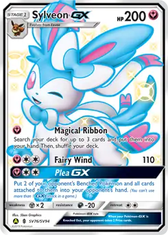 Sylveon GX, catalogue front