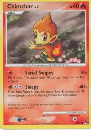 Chimchar, catalogue front