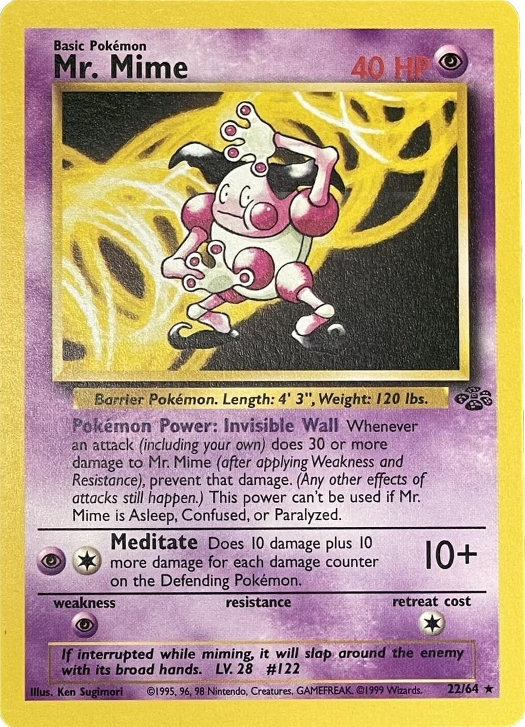 Mr. Mime, catalogue front