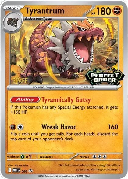 Tyrantrum, catalogue front