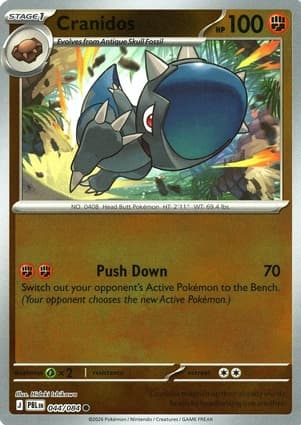 Cranidos, catalogue front
