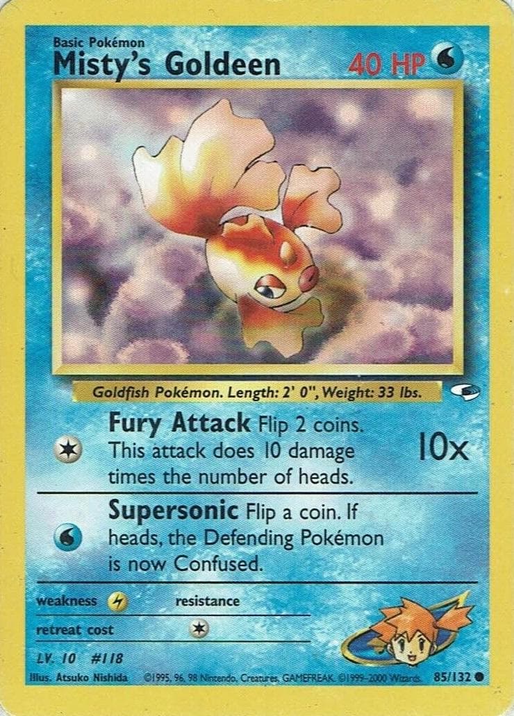 Misty's Goldeen, catalogue front