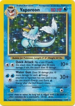 Vaporeon, catalogue front