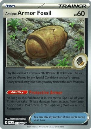 Antique Armor Fossil, catalogue front