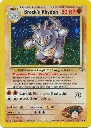 Brock's Rhydon, catalogue front