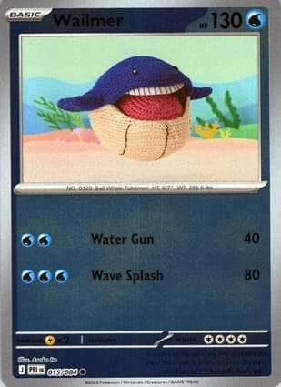 Wailmer, catalogue front