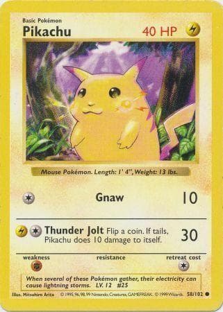 Pikachu Yellow Cheeks, catalogue front