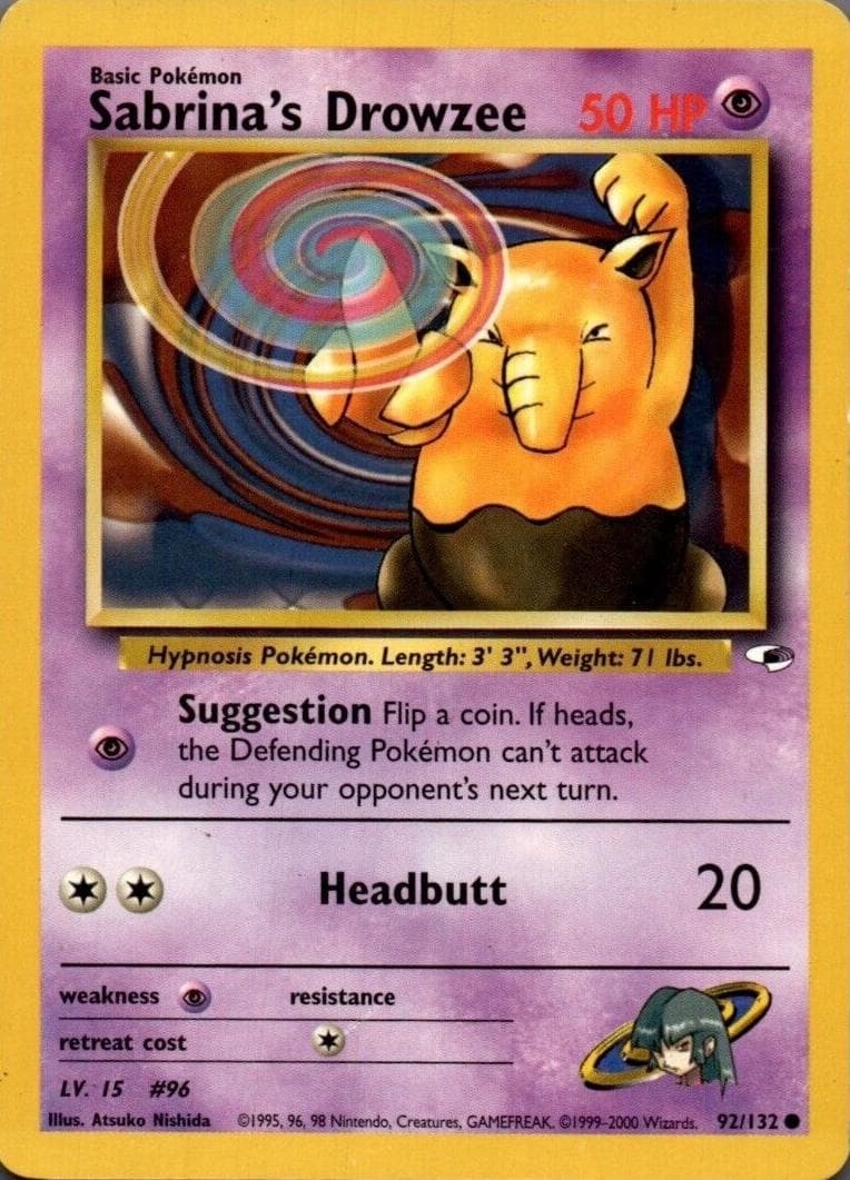 Sabrina's Drowzee, catalogue front