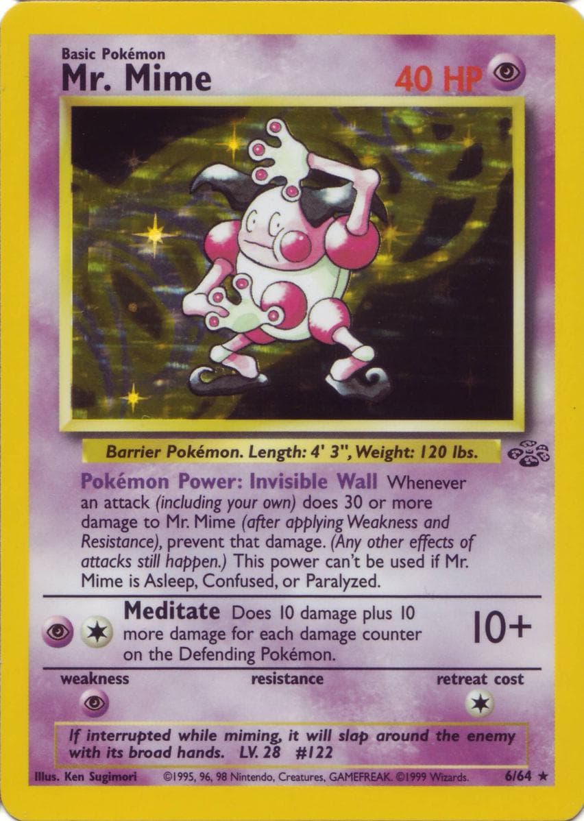 Mr. Mime, catalogue front