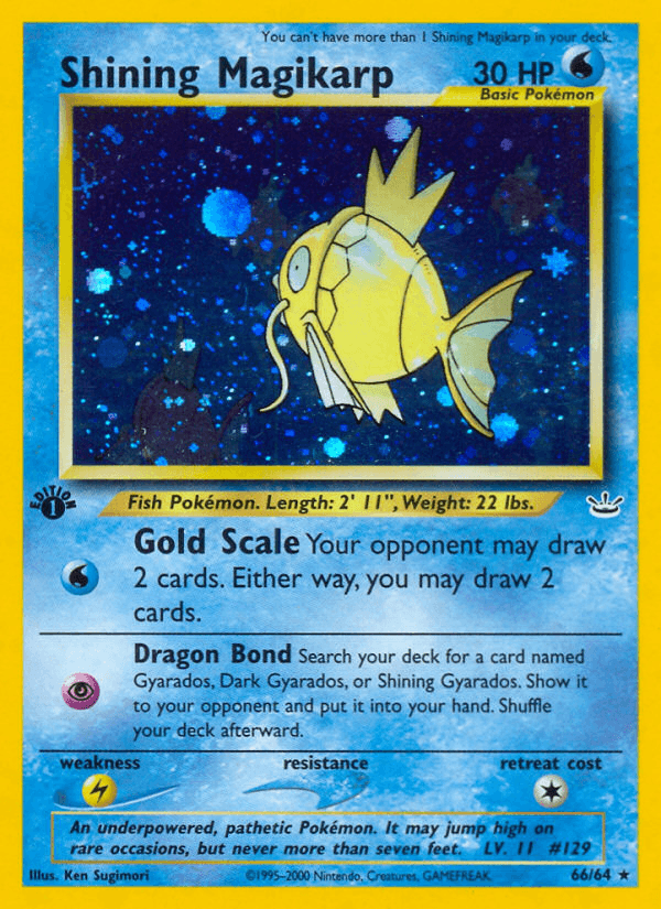 Shining Magikarp, catalogue front