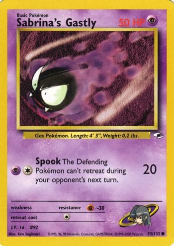 Sabrina's Gastly, catalogue front